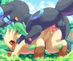 plattyneko leaf leafeon umbreon eeveelution shiny pokemon or